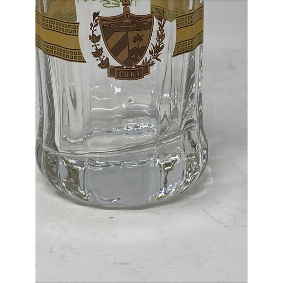 Set of 4 Havana Nines Cuba Mojito Cigar Band Glasses 8" Tall Ribbed Tumblers - Picture 13 of 13